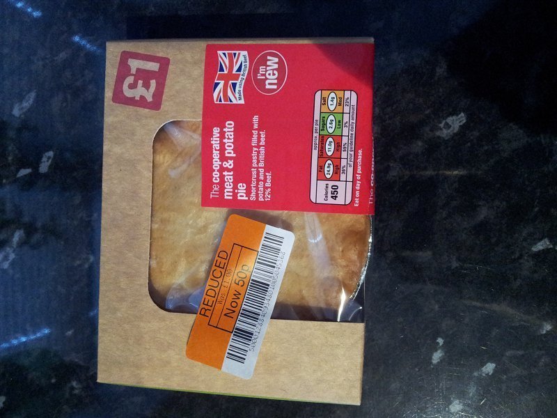 Co-Op Meat and Potato Pie