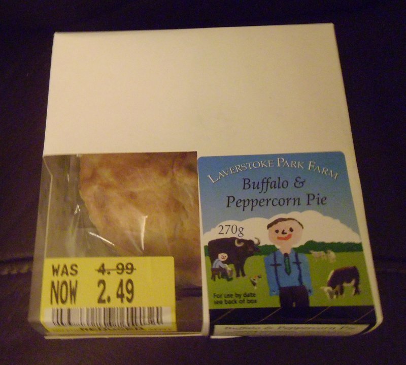 Laverstoke Farm Buffalo and Peppercorn Pie